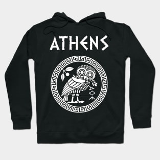 Athens Athenian Owl Symbol of Goddess Athena Hoodie